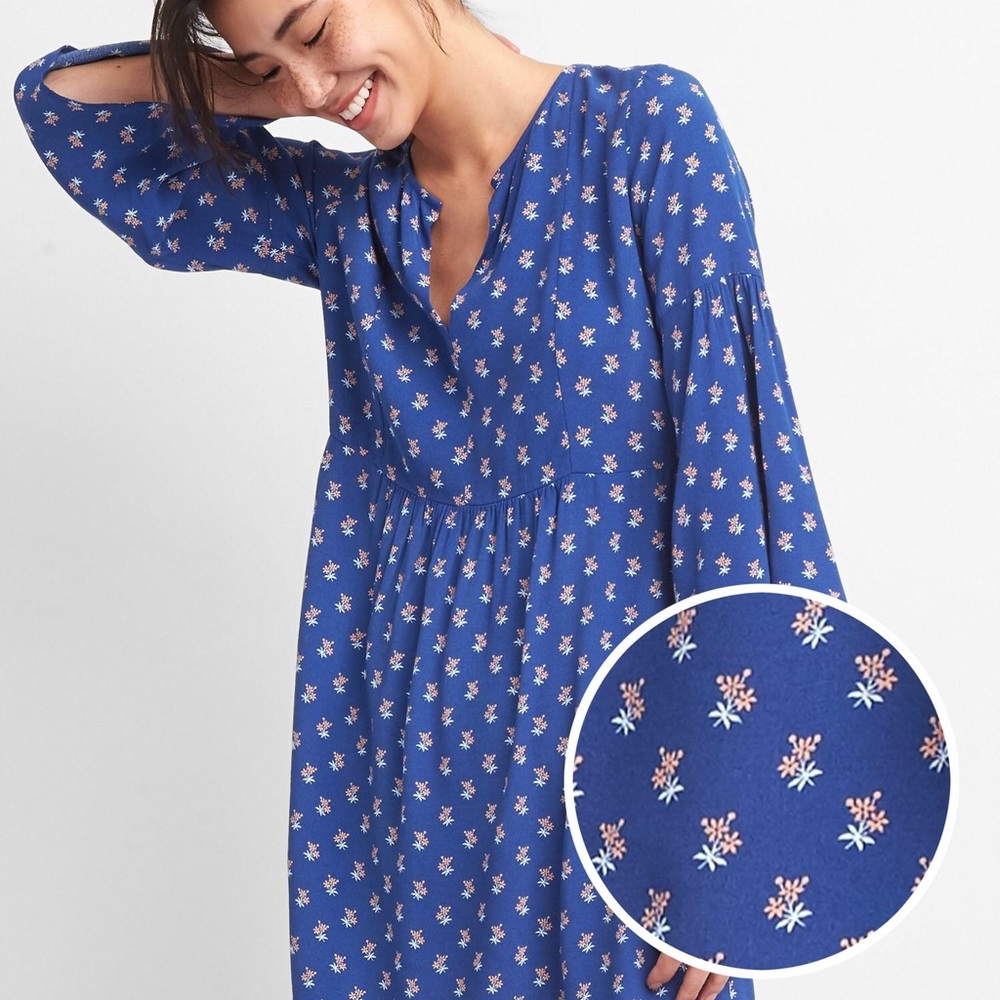 DISO! Gap Bell Sleeve Floral Dress